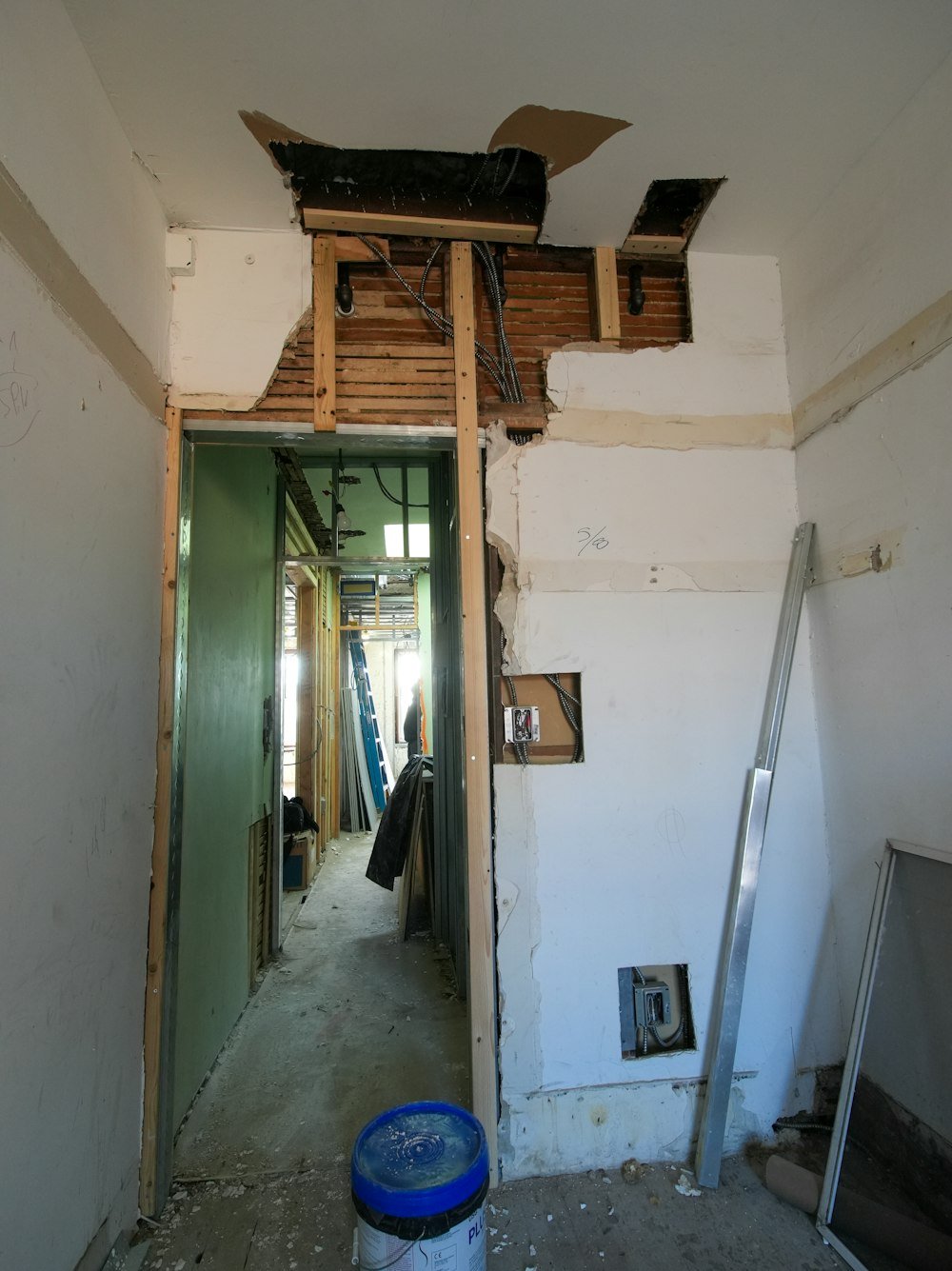 Innenraum im Rohausbau